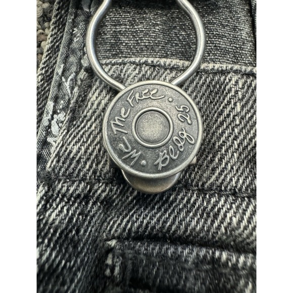 Free People We The Free Women Jean Overalls Jumpsuit Size 27 Denim - Picture 6 of 14